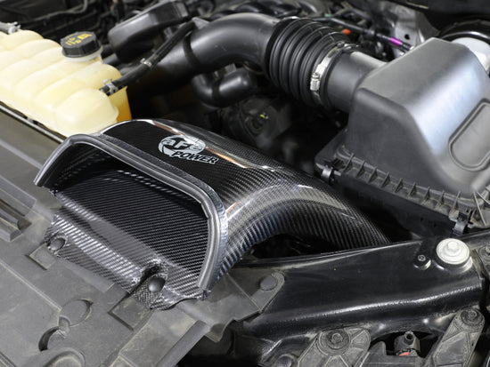 aFe Quantum Cold Air Intake System Scoop 18-20 Ford F150 EcoBoost V6-3.5L/2.7L - Carbon Fiber - Image 2
